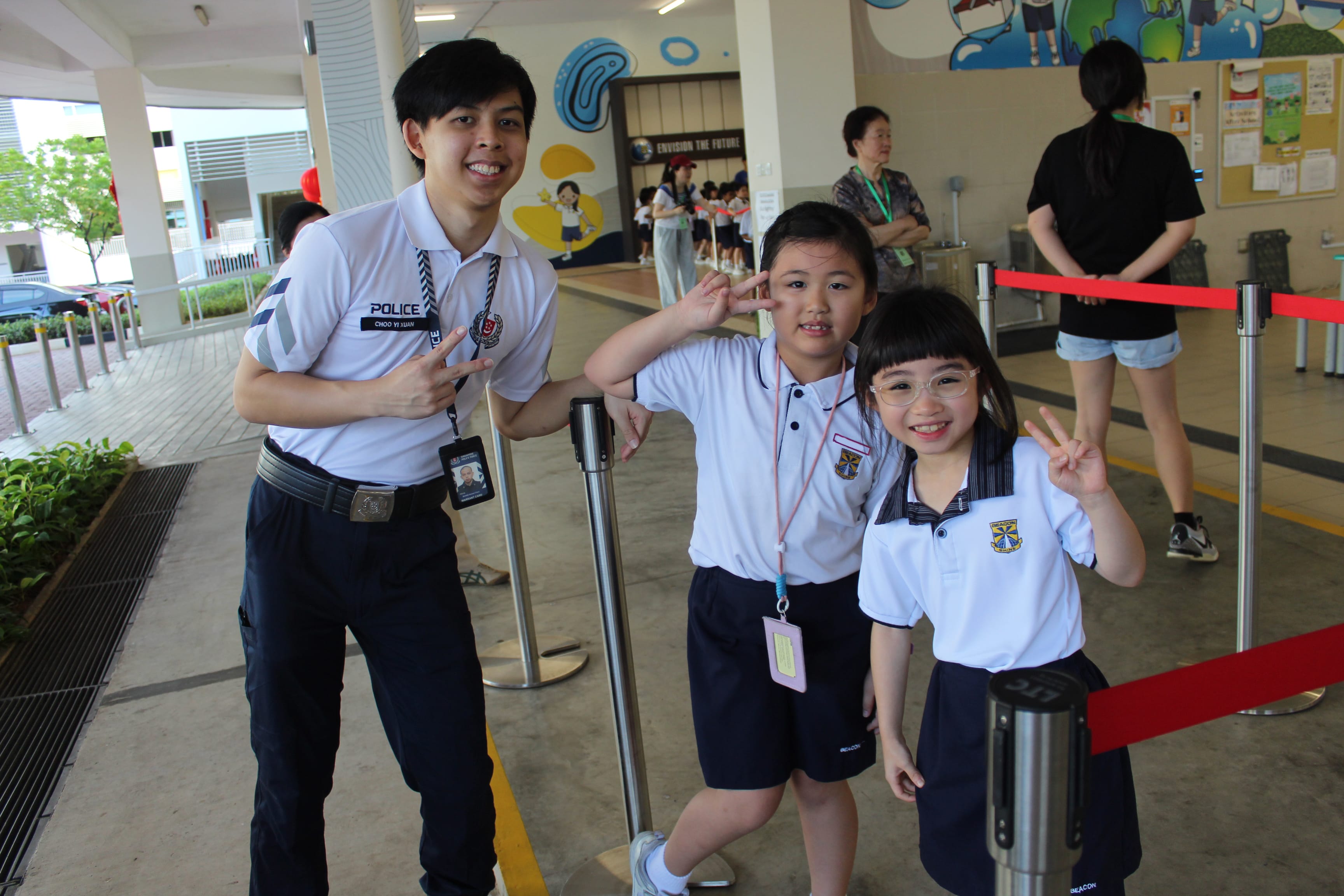 A wonderful opportunity for students to engage directly with our SPF officers